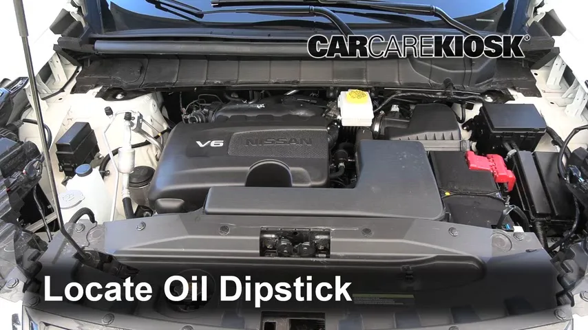 2024 Nissan Pathfinder Platinum 3.5L V6 Huile Vérifier le niveau de l'huile